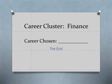 Ppt Career Cluster Finance Career Chosen Powerpoint
