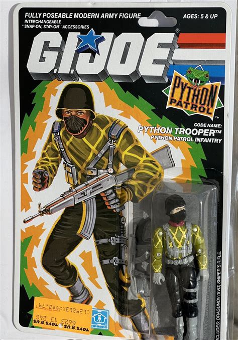 G I Joe Hasbro 1988 Python Patrol Trooper Mint On Card Moc Case Fresh
