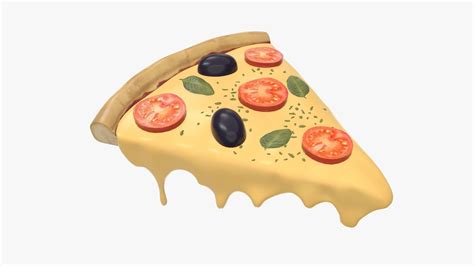 Pizza Slice With Melted Dripping Cheese 3d Model Cgtrader