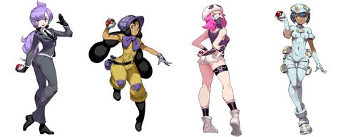 Aether Foundation Employee Team Skull Grunt Anabel And Hapu Pokemon And 2 More Drawn By