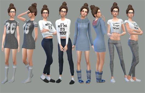 Immortalsims Comfy Outfits Sims 4 Sims 4 Clothing