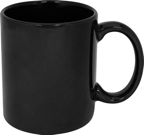 Funny Guy Mugs Plain Black Ceramic Coffee Mug Black 11