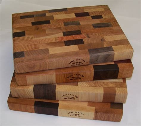 4 Ex Thick Multi Wood Butcher Block Cutting Board 11 X 8 Etsy