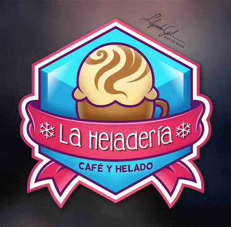 Commission: 'La Heladeria' Logo Design by AlexGilBle on DeviantArt