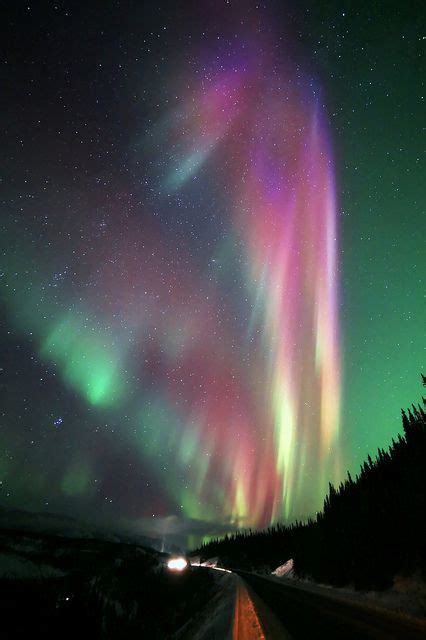 Driving Thru The Cosmos Northern Lights Scenery Aurora Borealis