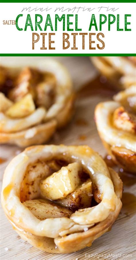 Mini Muffin Tin Salted Caramel Apple Pie Bites Easy Peasy Meals