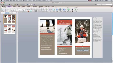 How To Make Powerpoint Brochure Free Brochure Template Brochure