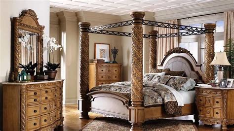 Whether you're drawn to sleek modern design or distressed rustic. Bedroom Sets Ashley Furniture | King size canopy bed ...