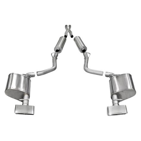 Corsa Dodge Challenger R T Xtreme Ss Cat Back Exhaust System With Split Rear Exit