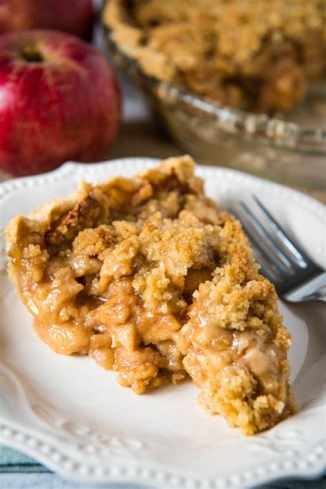 Easy Recipe For Dutch Apple Crumb Pie With A Sweet Streusel Crumble