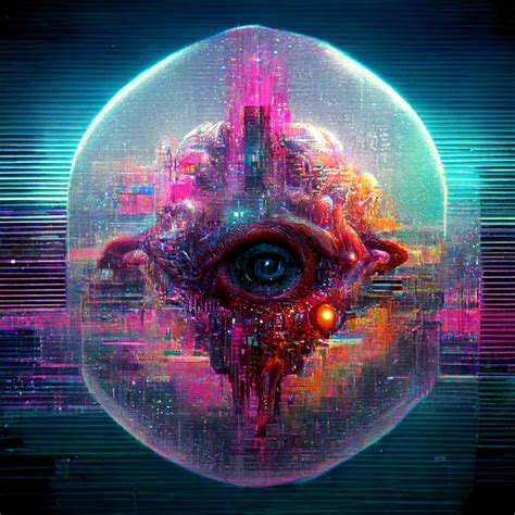 The Eye Of The Cyberdelic Singularity Psychedelicartwork