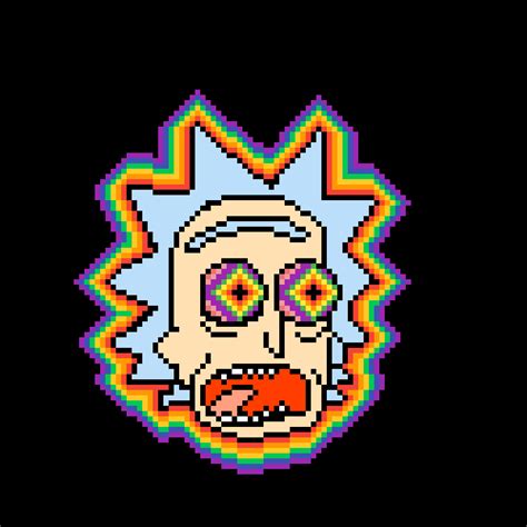 Pixilart Trippy Rick By Cyanidexrose