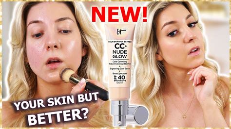New It Cosmetics Cc Nude Glow Foundation Review Wear Test Youtube