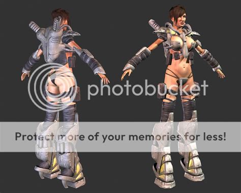 Half Naked Armored Chick Polycount