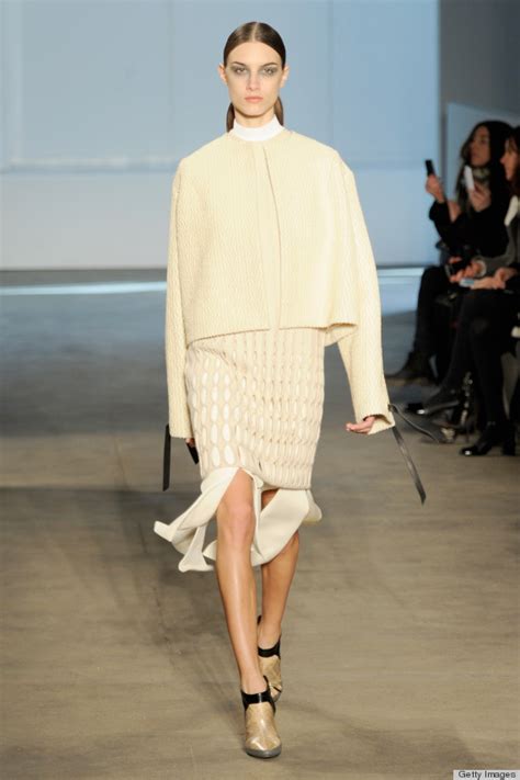 Fashion Week Look Of The Day Derek Lam Does Winter White Right