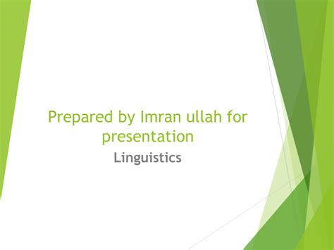 Imran Ullah Presentation