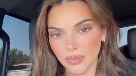 kendall jenner shows off huge pout in sexy new video after fans think she got secret lip fillers