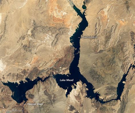 Landsat Image Gallery Lake Mead Drops To A Record Low