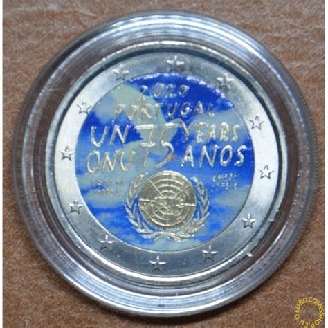 Eurocoin Eurocoins 2 Euro Portugal 2020 75 Years United Nations
