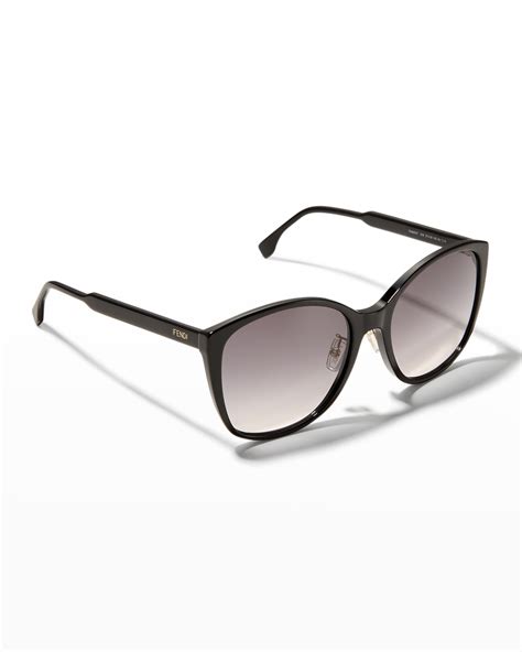 Fendi Geometric Acetate Butterfly Sunglasses Neiman Marcus
