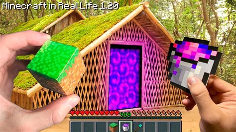 Minecraft In Real Life Pov Nether Portal In Realistic Minecraft Mod