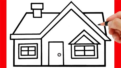 How To Draw A House Easy Youtube