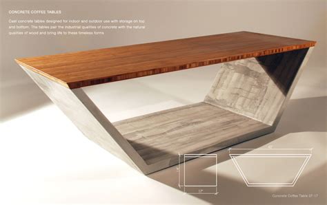 Set the concrete piece onto your base. Concrete Coffee Tables You Can Buy Or Build Yourself