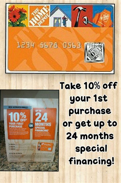 Not valid in combination with any other offer or local pro. 49 HOME DEPOT CANADA CREDIT CARD PROMO, CREDIT HOME DEPOT CANADA PROMO CARD - Promo CC