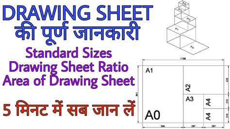 Drawing Sheet Drawing Paper । Paper Standards Sizes Ratio Area