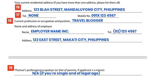 Philippine Visa Application Form Pdf Dubai Form Template Collection