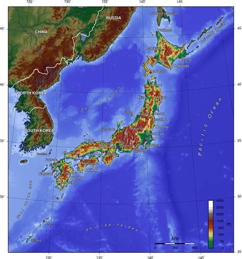 Map Of Japan Topographic Map Online Maps And