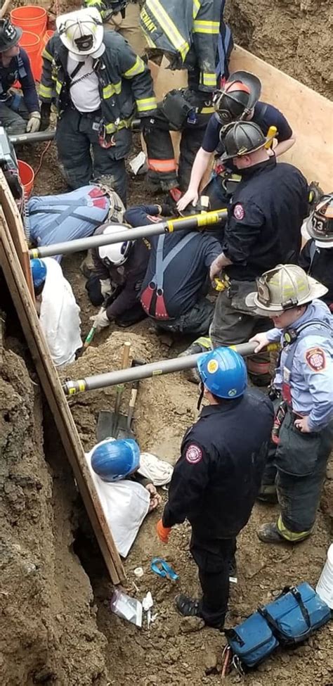 Two Workers Rescued After Trench Collapses In Area Cortlandt Daily Voice