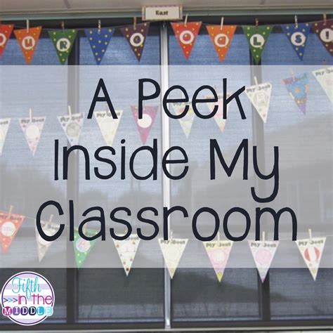 A Peek Into My Classroom And Freebies Fifth In The Middle