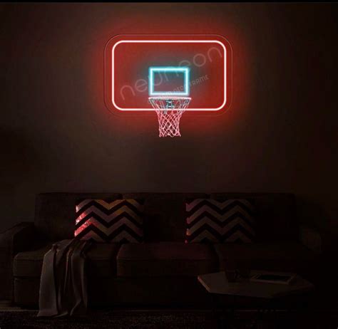Basketball Hoop Flex Led Neon Signs Light For Wedding Party Etsy