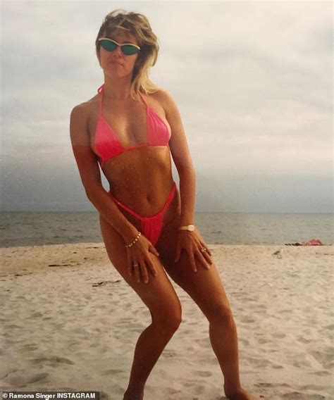 Ramona Singer Sports Pink String Bikini In Throwback Pic As She Dubs