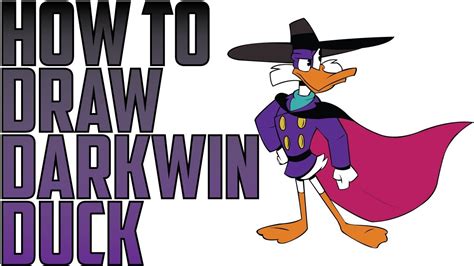 How To Draw Drake Mallard Darkwing Duck Speed Drawing Expert Youtube