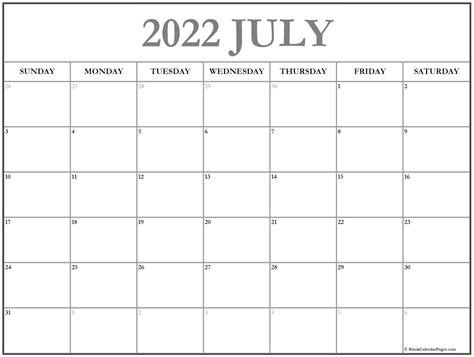 July 2021 Calendar Free Printable Calendar Templates