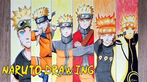 Naruto Characters Uzumaki Narutos Evolution All Forms Youtube 74b