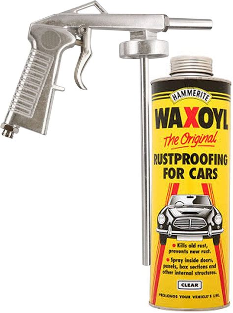 Hm Hammerite 1litre Clear Waxoyl Rust Proof Prevention Covering Schutz