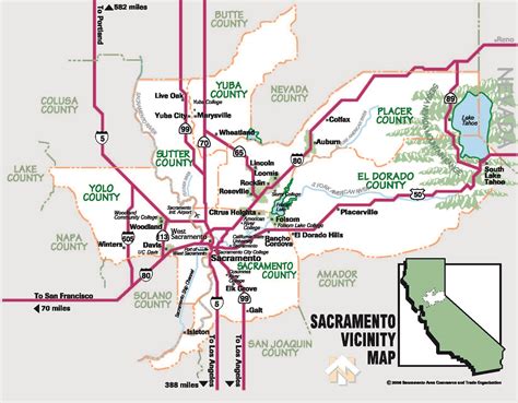 Map Of The City Of Sacramento World Map
