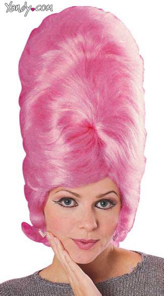 Pink Beehive Wig Tall Pink Wig Bubble Gum Wig 50s
