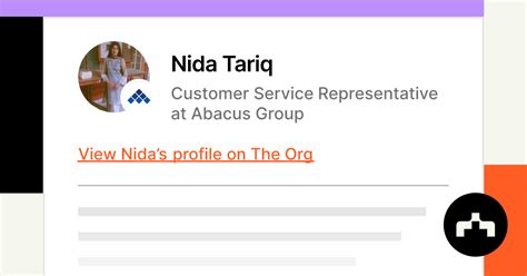 Nida Tariq Customer Service Representative At Abacus Group The Org