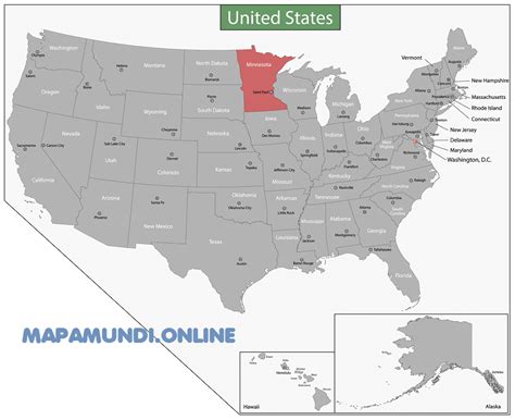 Mapa Politico De Minnesota