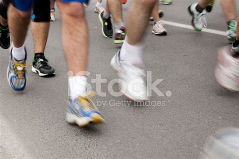 Marathon Runners Stock Photo Royalty Free Freeimages