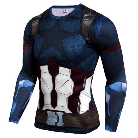 Captain America Infinity War Compression Shirt Pkaway