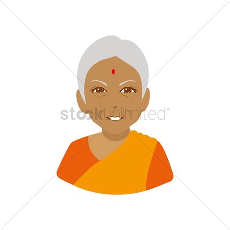 Download Old indian woman Vector Image - 1283652 | StockUnlimited