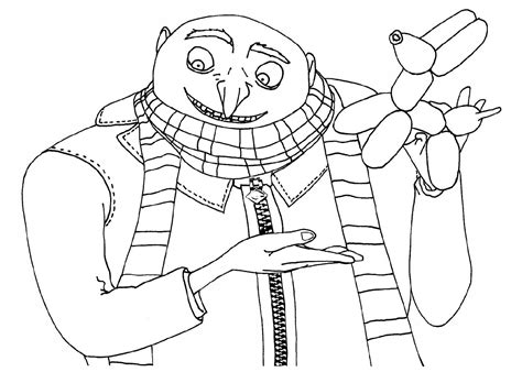 Gru Coloring Pages At Getdrawings Free Download