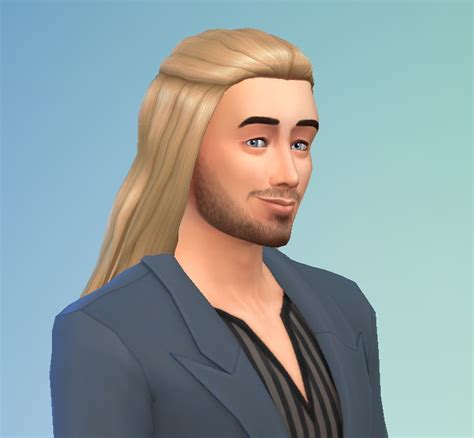 My Sims 4 Blog Birksches Halfup Hair For Males