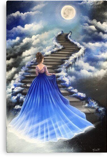 Walking To Heaven Acrylic On Canvas Millions Of Unique Designs By