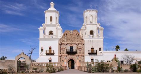 San Xavier Mission Spanish Colonial Architecture In Tucson Az Roads
